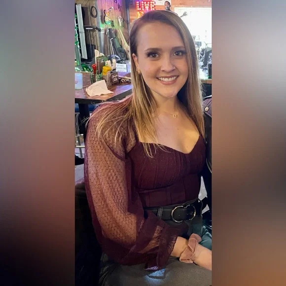 Windsor Currently Coveting Mesh Dot Ponte Bustier - Picture 3 of 3